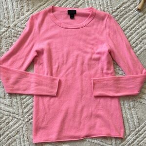 J. Crew Pink Long Sleeve cashmere Sweater